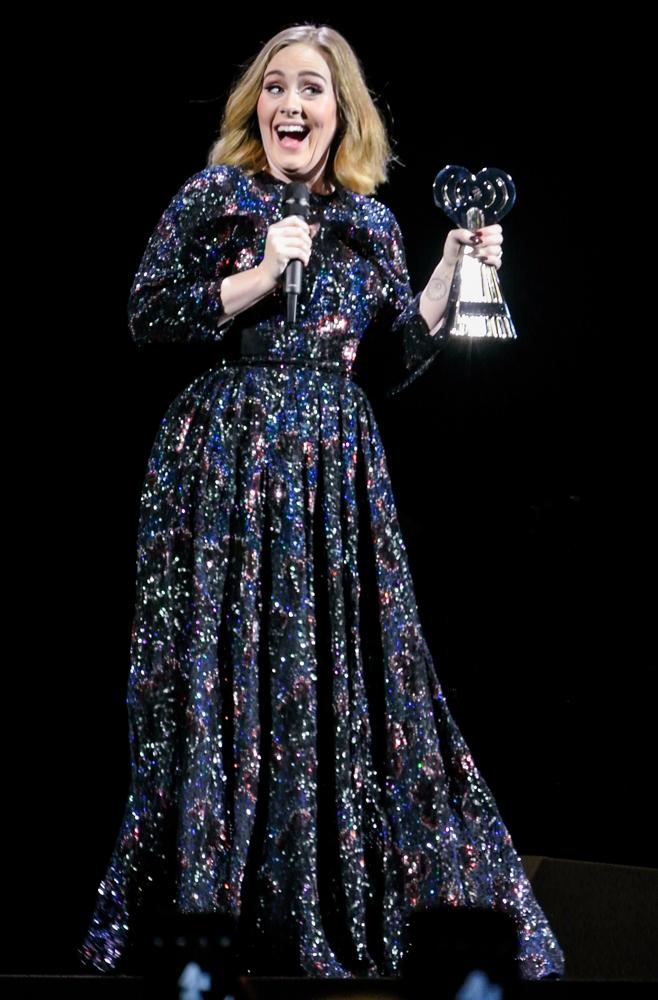 Adele Wins An Award Whilst on Stage in Birmingham