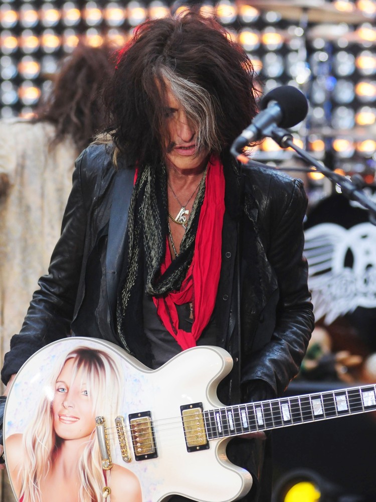 Aerosmith Performing Live During The Today Show Concert Series