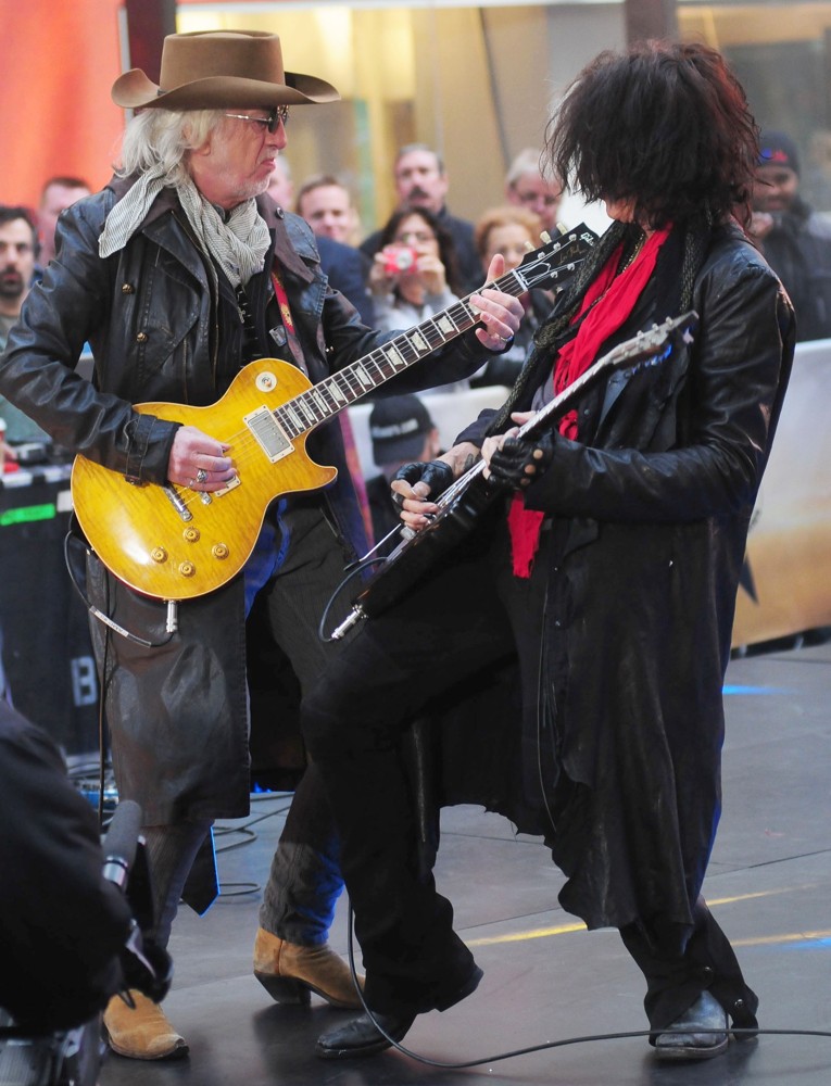 Aerosmith Performing Live During The Today Show Concert Series