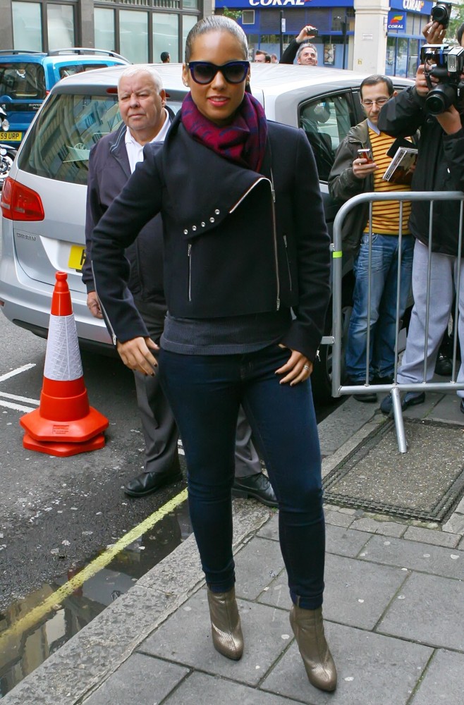 Alicia Keys Outside The BBC Radio 1 Studios