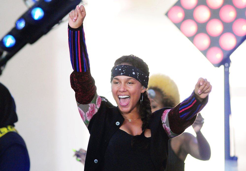 Alicia Keys Performs on The Today Show Concert Series