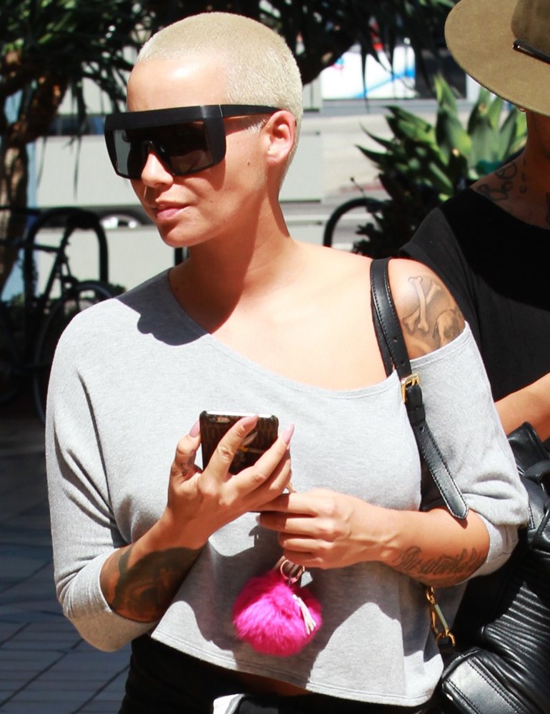 Amber Rose Arrives at A Spa