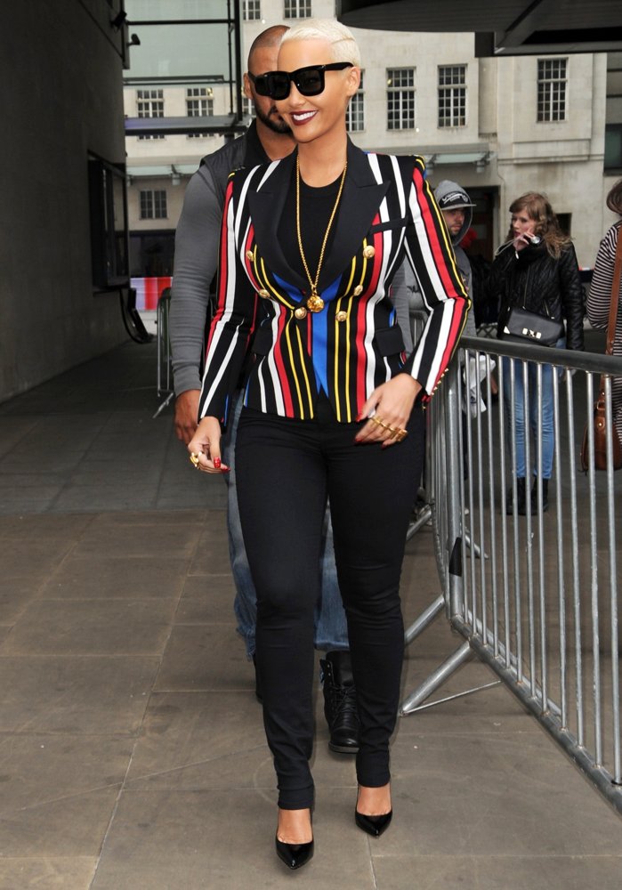 Amber Rose Sighting at BBC Radio