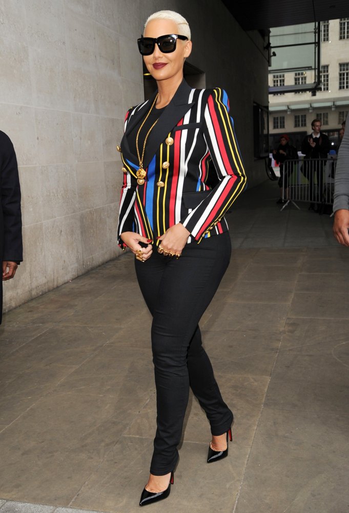Amber Rose Sighting at BBC Radio