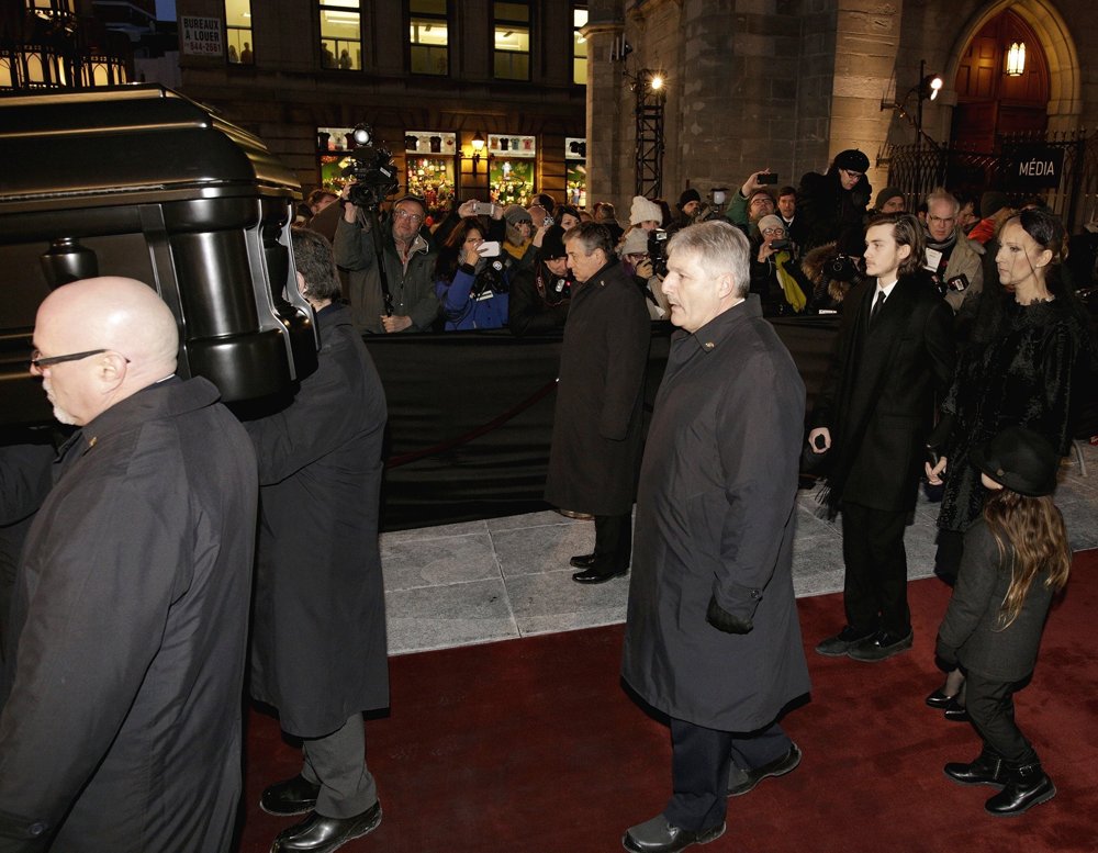 Funeral Service for Celine Dion's Husband Rene Angelil
