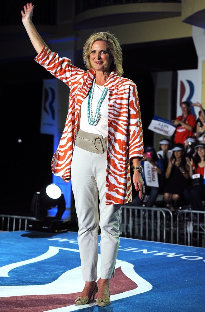 Ann Romney Appears at A Campaign Rally