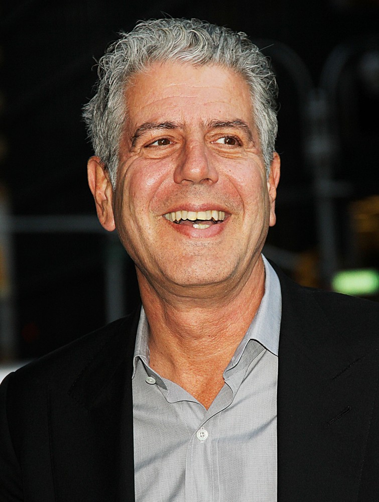 Anthony Bourdain at The Ed Sullivan Theater for The Late Show with David Letterman