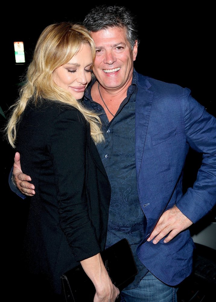 Taylor Armstrong and John Bluher Arriving at Aventine Trattoria Italian Restaurant