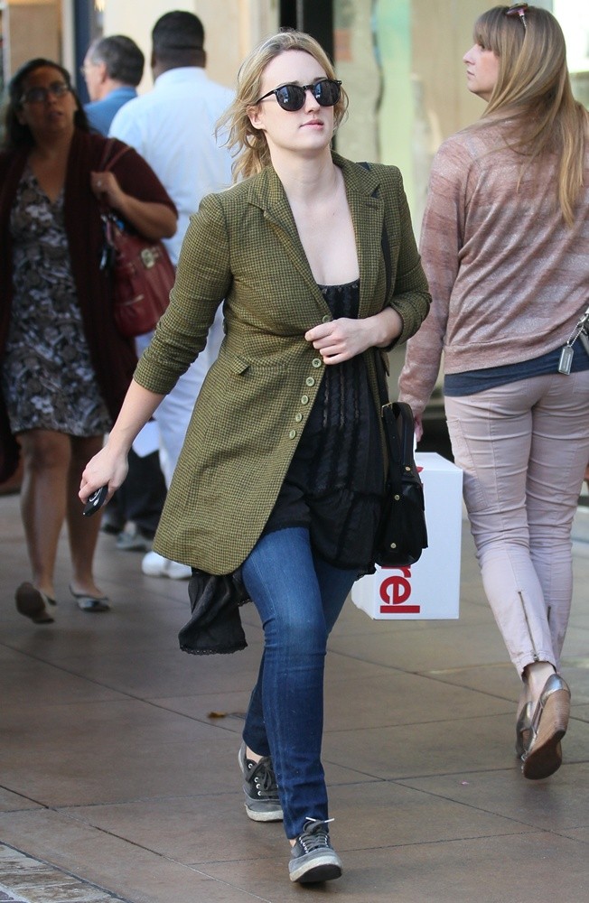 Ashley Johnson Shopping at The Grove