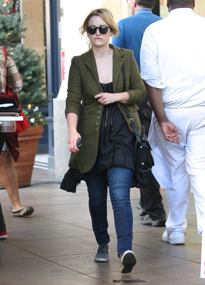 Ashley Johnson Shopping at The Grove