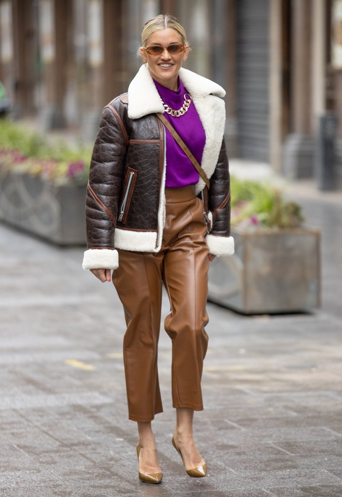 Ashley Roberts Seen at Global