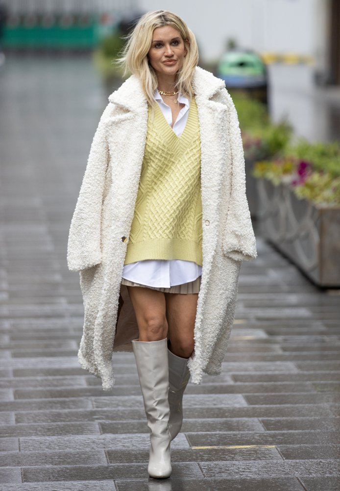 Ashley Roberts Seen at Global Studios
