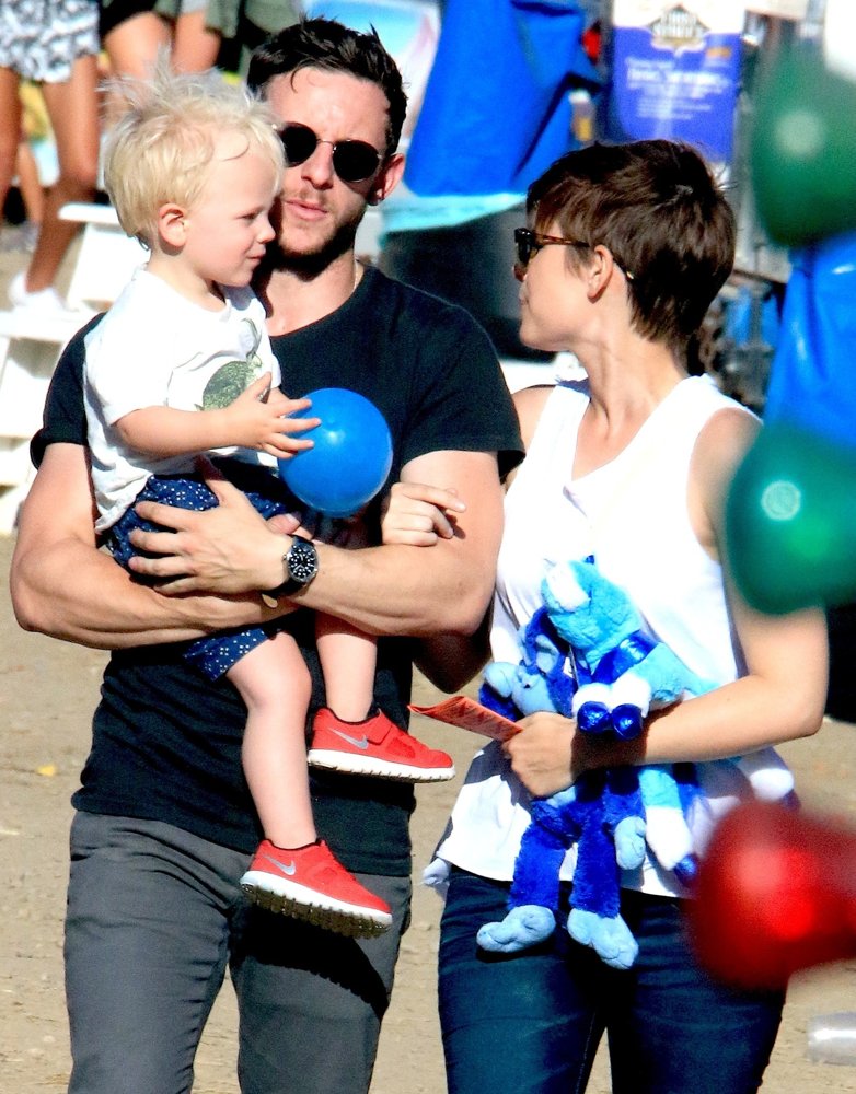 Jamie Bell Chili Cook-Off with His Son and Kate Mara