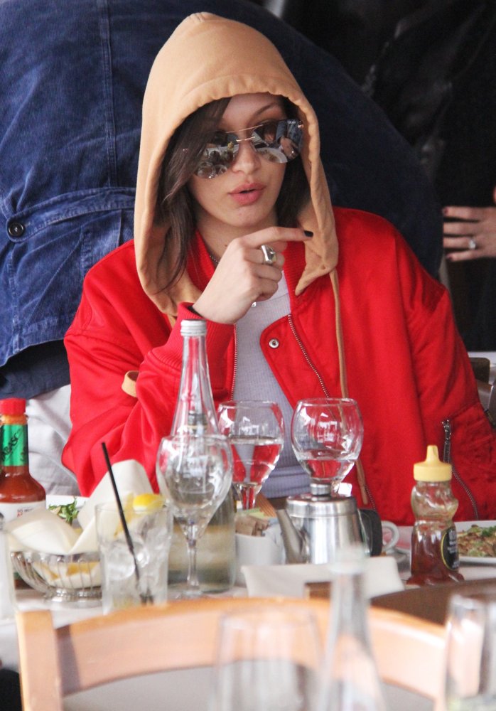 Bella Hadid at Il Pastaio