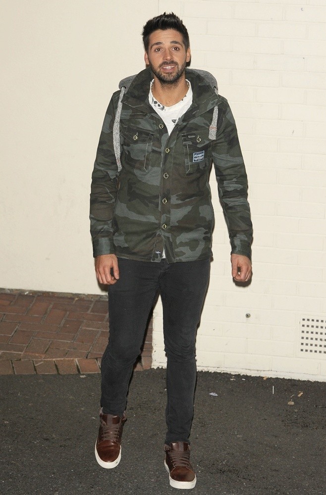 Ben Haenow Departures from The X Factor Studios After The Live Show