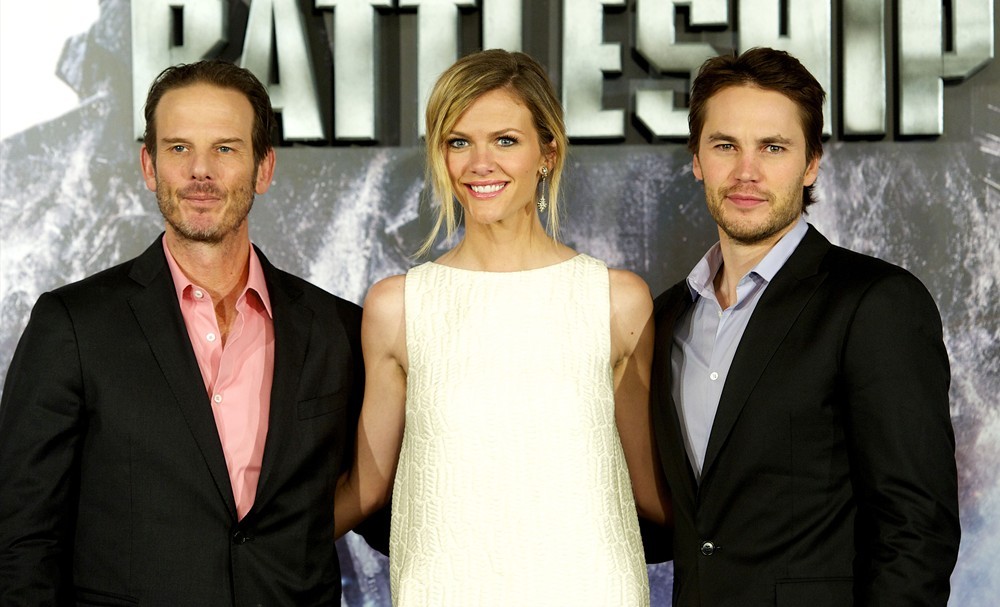 Peter Berg;Brooklyn Decker;Taylor Kitsch;<br>The Spain Photocall for Battleship