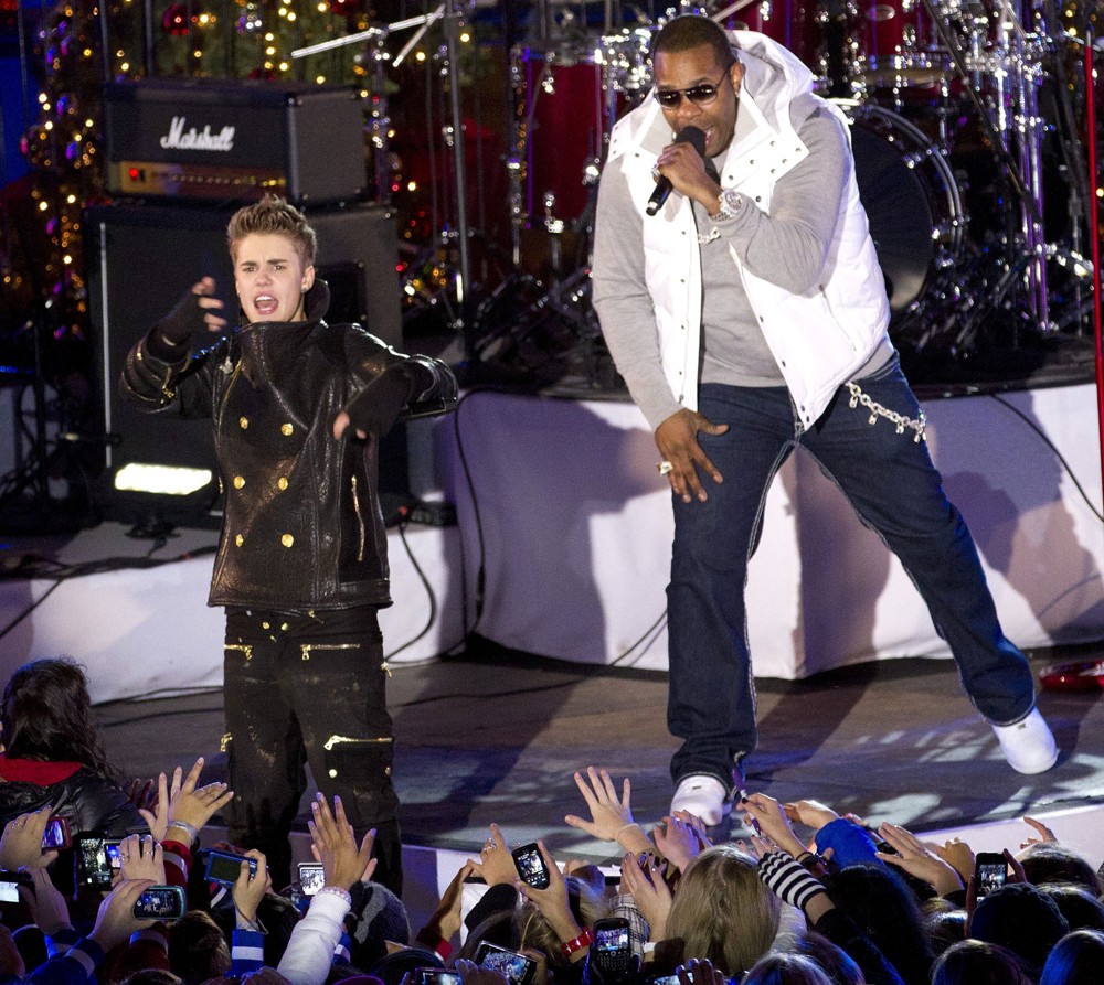 Justin Bieber and Busta Rhymes Perform for The Pre-Taping of The Rockefeller Center Christmas
