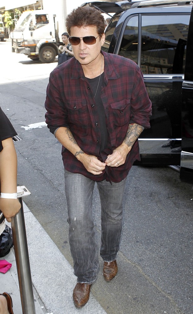 Billy Ray Cyrus Arrives at A New York Hotel
