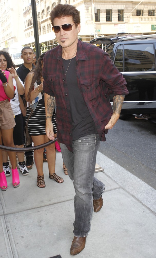 Billy Ray Cyrus Arrives at A New York Hotel
