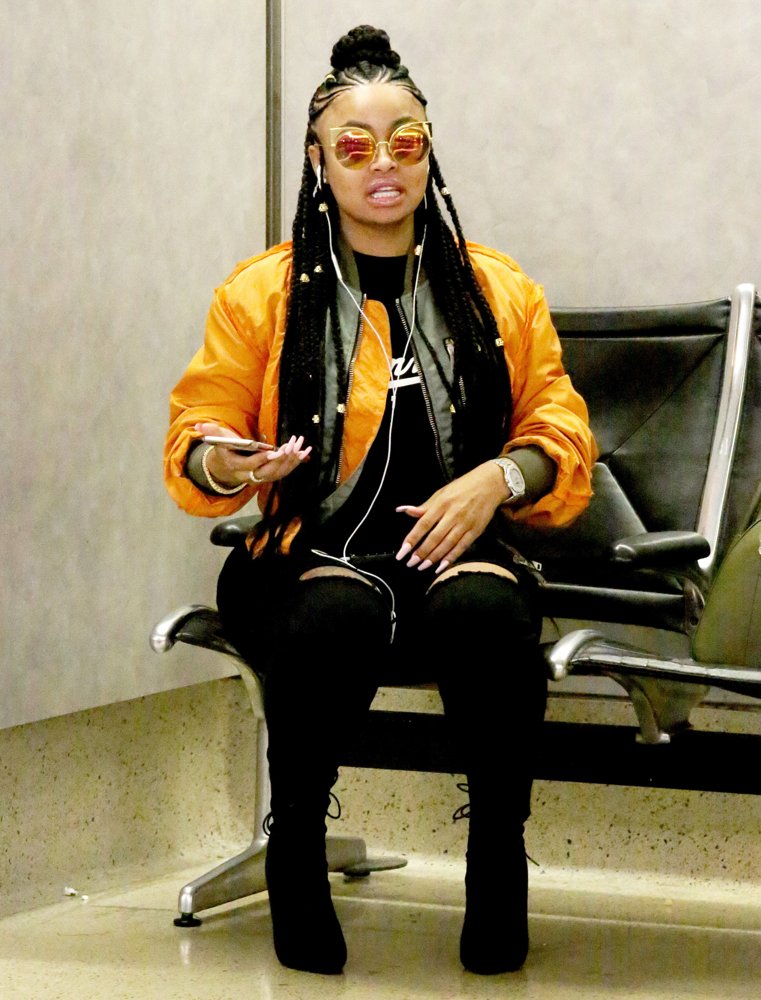 Blac Chyna Arrivals at Los Angeles International Airport