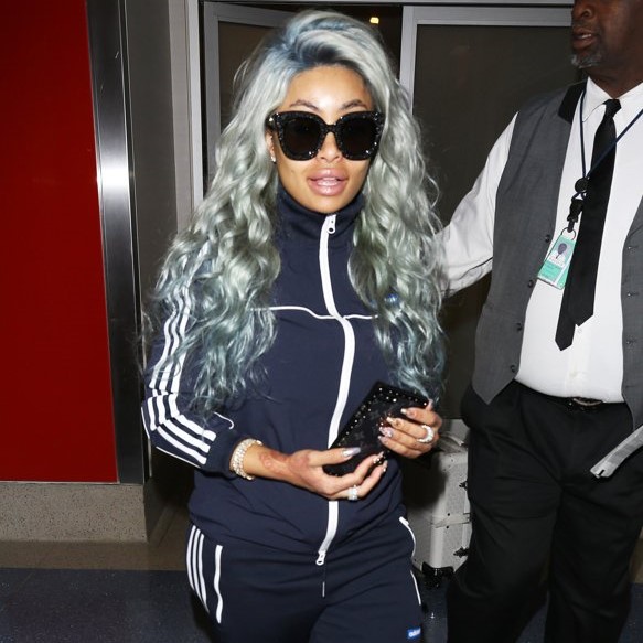 Blac Chyna Arrives at Los Angeles International Airport