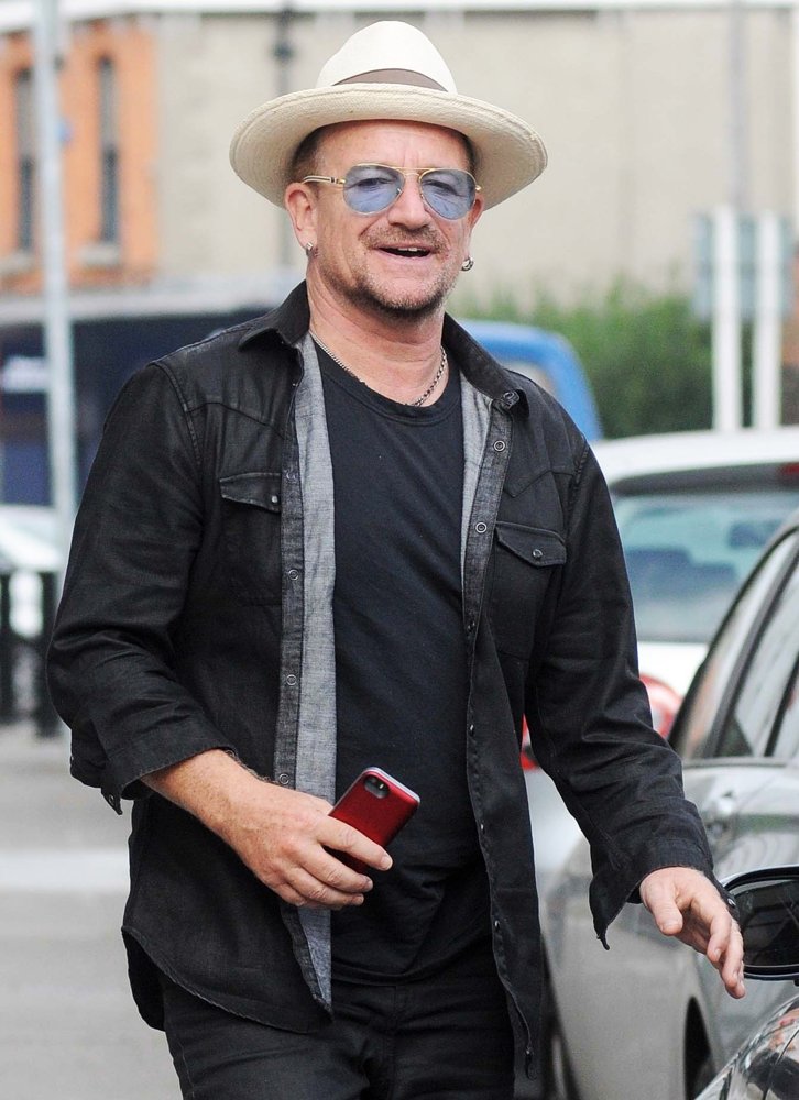 Bono Spotted Walking to His Car in Ballsbridge