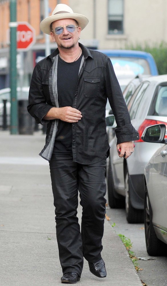 Bono Spotted Walking to His Car in Ballsbridge