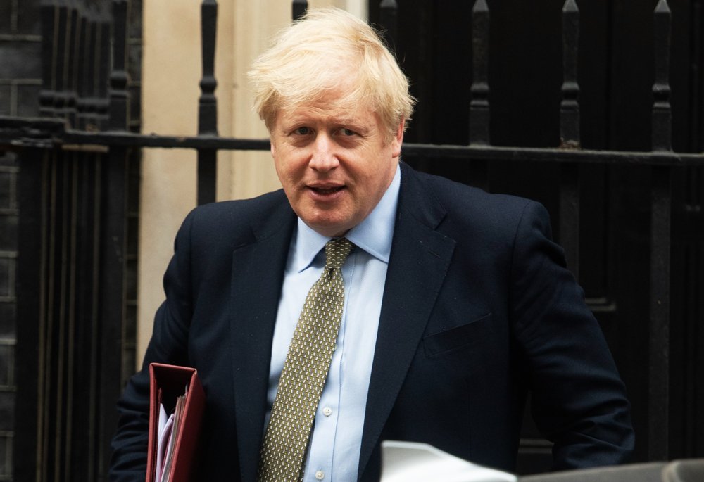 British Prime Minister Boris Johnson Departs for PMQs