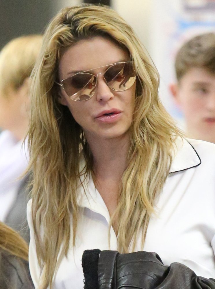 Brandi Glanville Arrives at Los Angeles International Airport