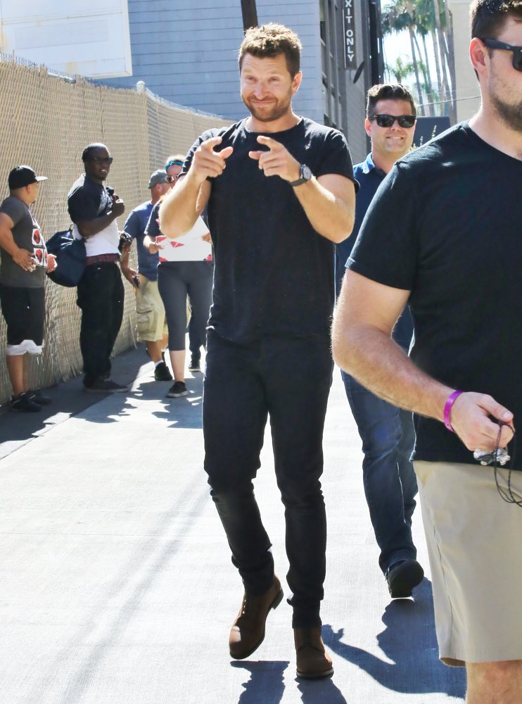 Brett Eldredge Arrives at ABC Studios to Appear on Jimmy Kimmel Live!