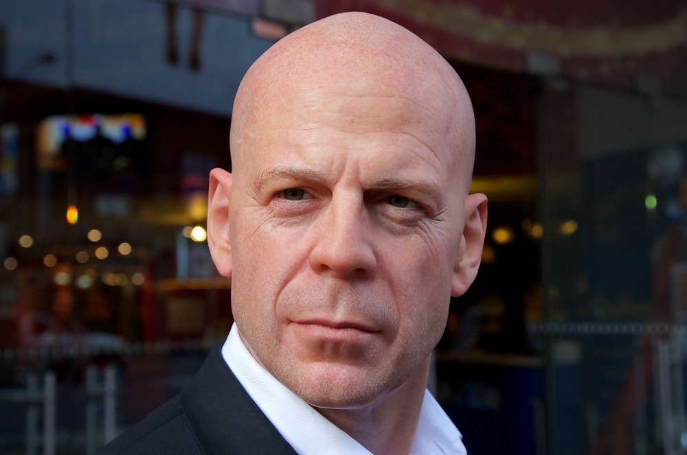 Bruce Willis Wax Figure Unveiling