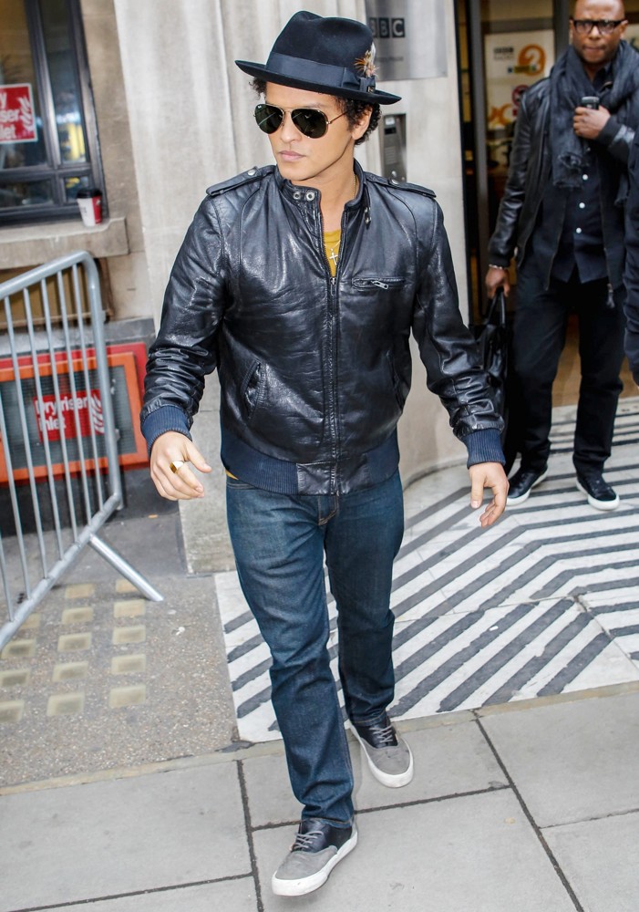 Bruno Mars Outside BBC Radio 2