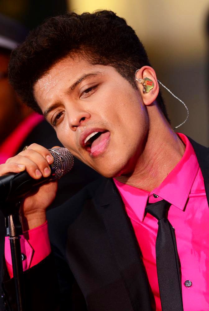 Bruno Mars Performing Live as Part of The Today Show Concert Series