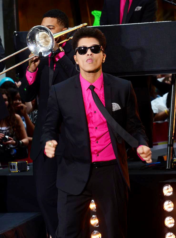 Bruno Mars Performing Live as Part of The Today Show Concert Series