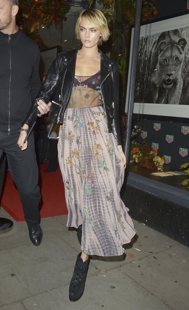 Cara Delevingne at Maddox Gallery Westbourne Grove