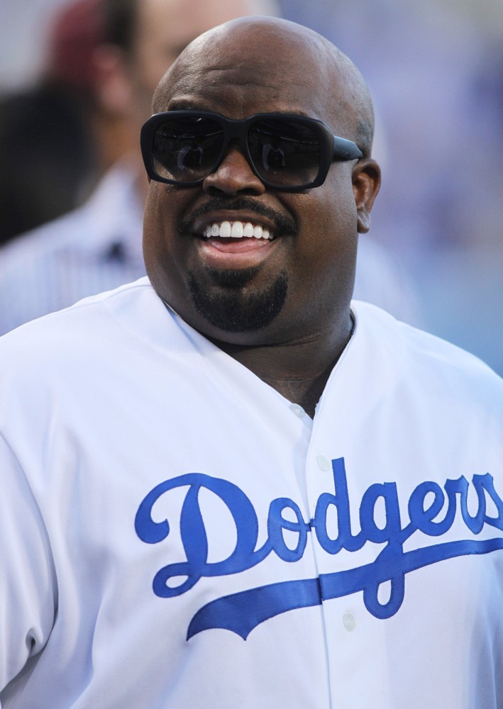 Celebrities at The Los Angeles Dodgers Baseball Game
