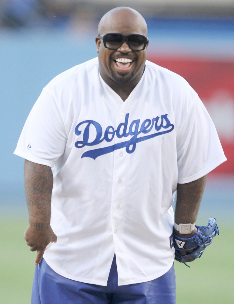 Celebrities at The Los Angeles Dodgers Baseball Game