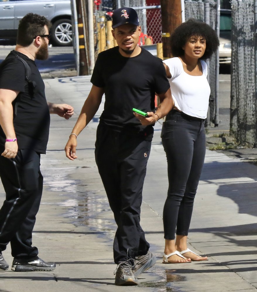 Chance The Rapper Arrives for An Appearance on Jimmel Kimmel Live!