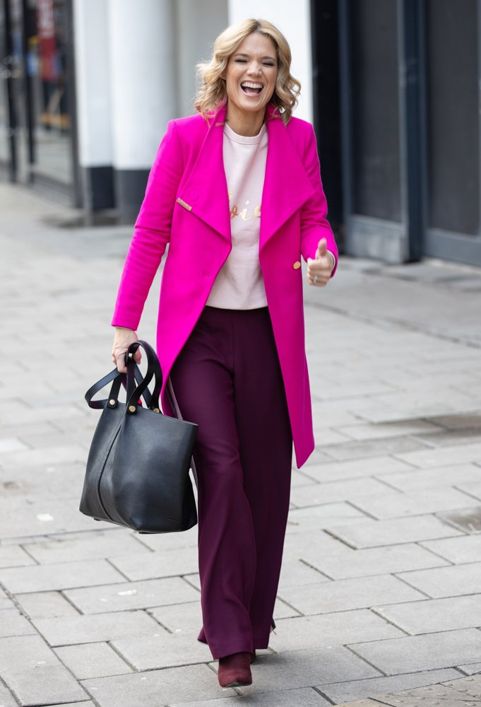 Charlotte Hawkins Seen at Global Studios