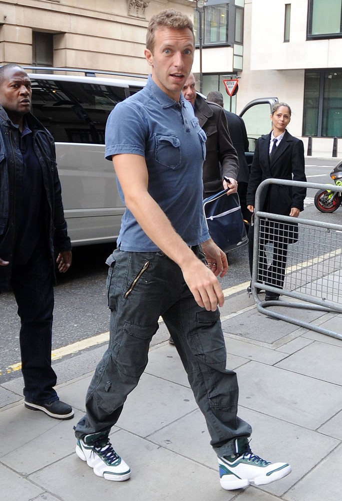 Chris Martin Outside The BBC Radio 2 Studios