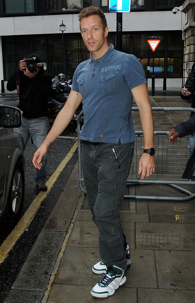 Chris Martin Outside The BBC Radio 2 Studios