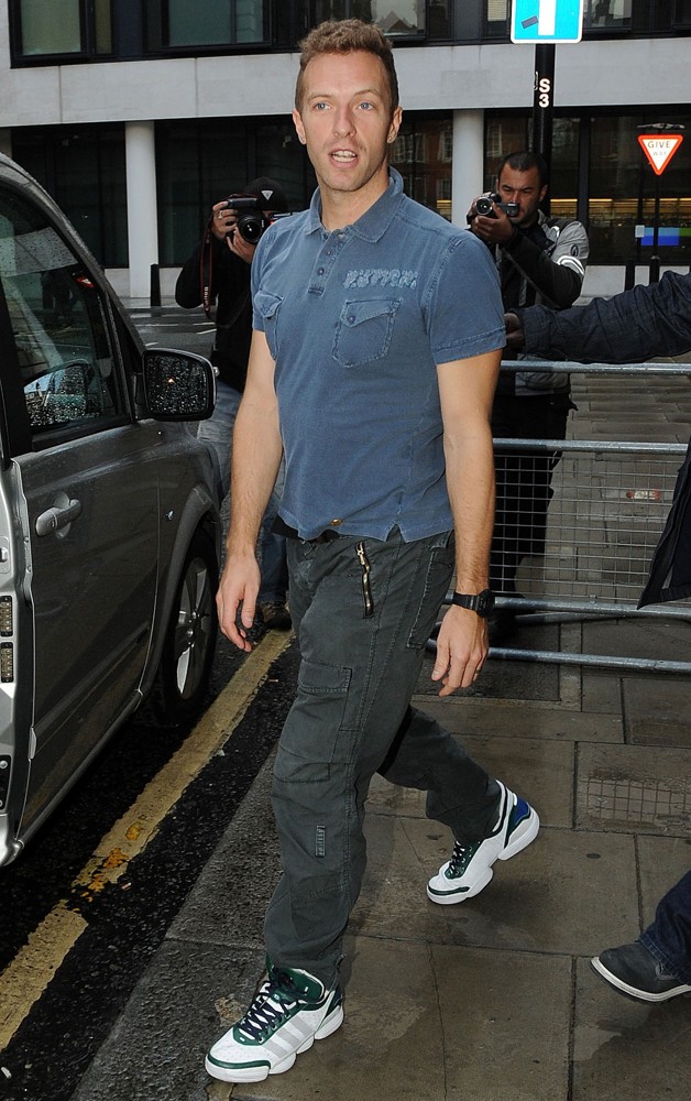 Chris Martin Outside The BBC Radio 2 Studios