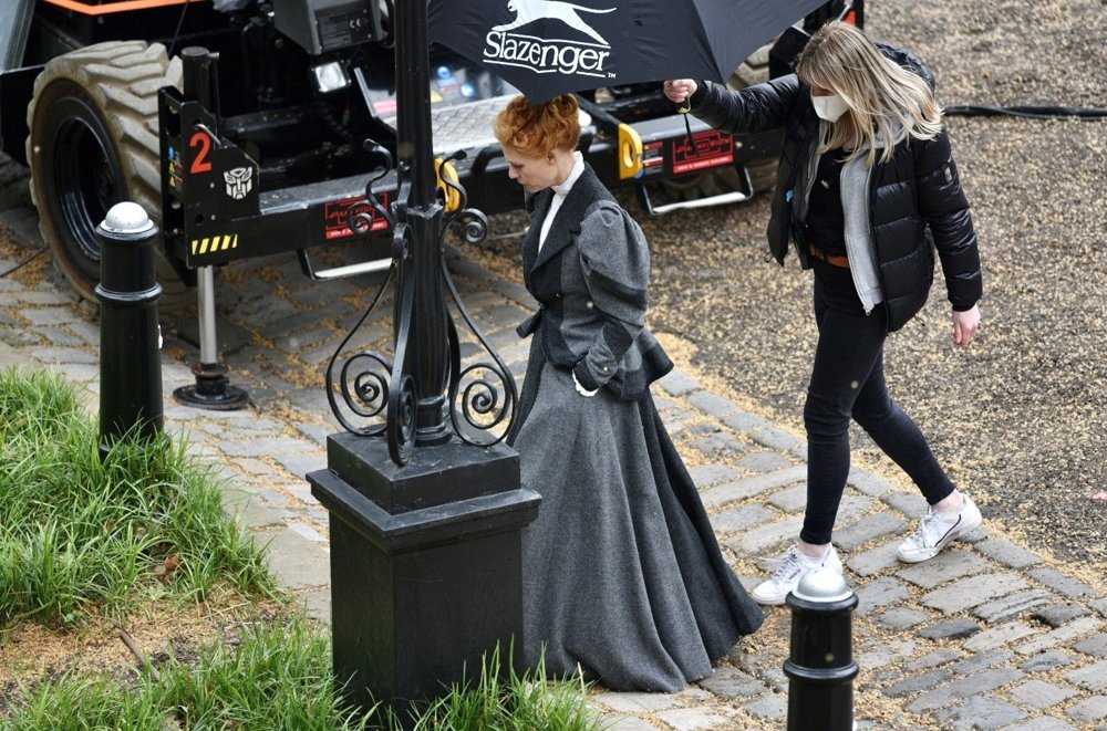 Claire Danes Filming Scenes for The Essex Serpent