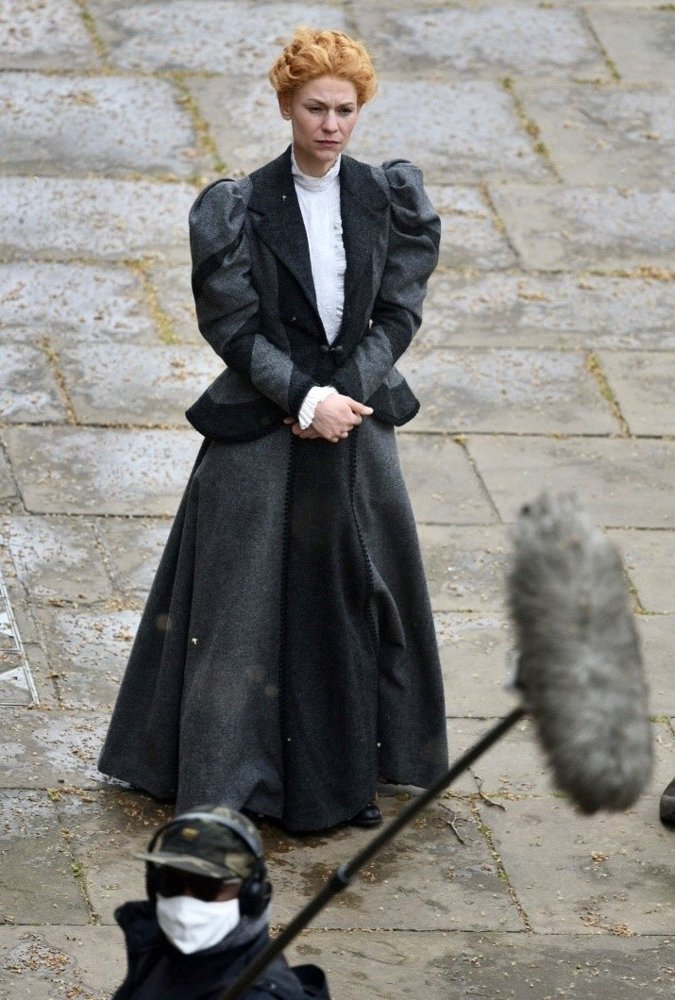 Claire Danes Filming Scenes for The Essex Serpent