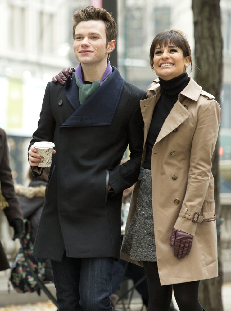 Glee Filming Outside The New York Public Library