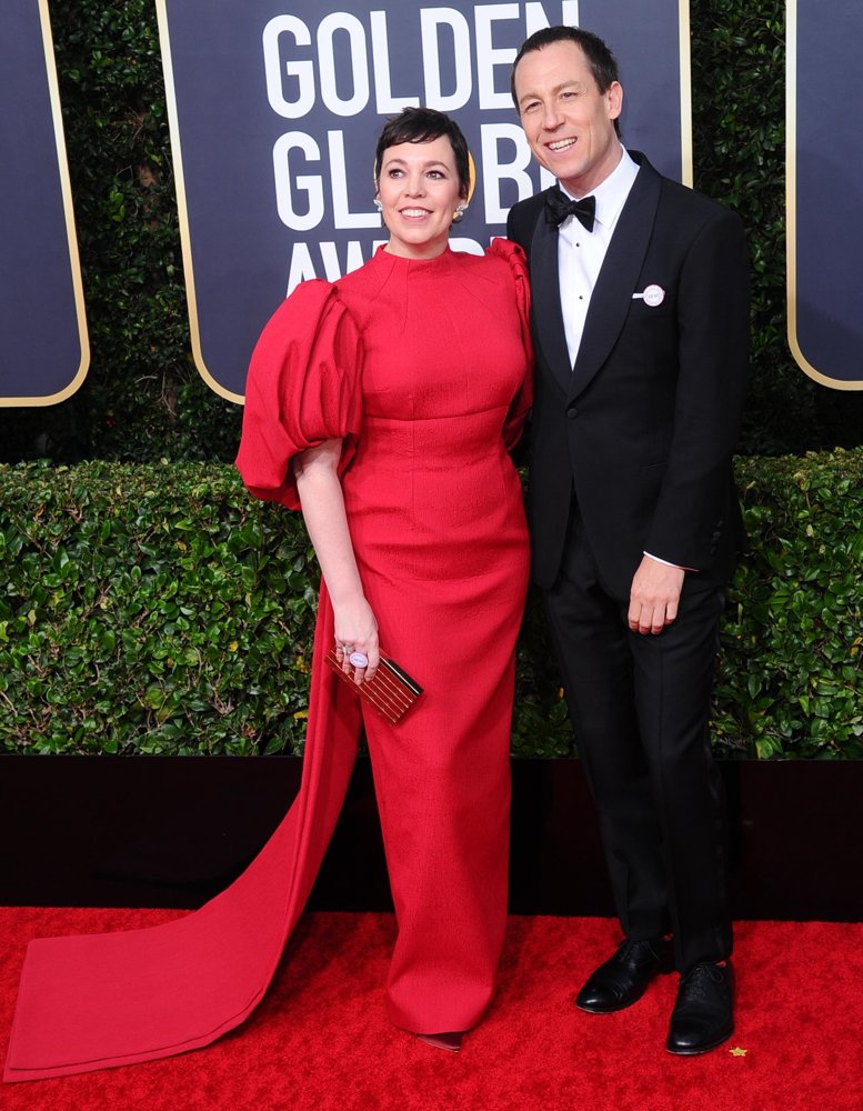 Olivia Colman, Tobias Menzies<br>77th Annual Golden Globes - Arrivals