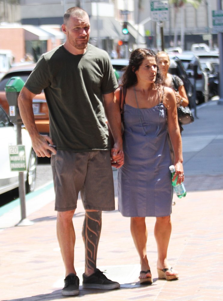 Tim Commerford with Aleece Dimas in Beverly Hills