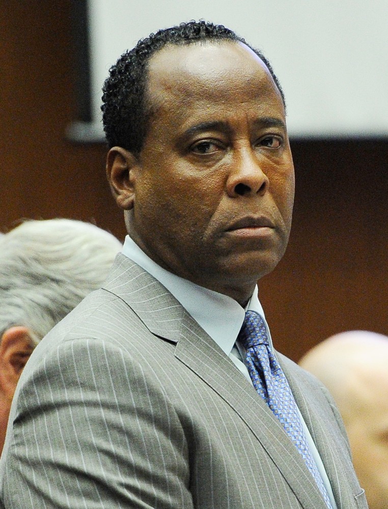 Dr. Conrad Murray Waits to Leave The Courtroom