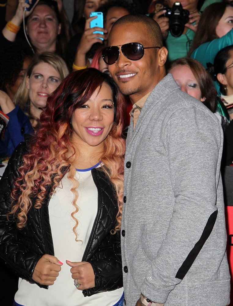 Tameka Cottle, T.I. in The Hunger Games: Catching Fire Premiere.