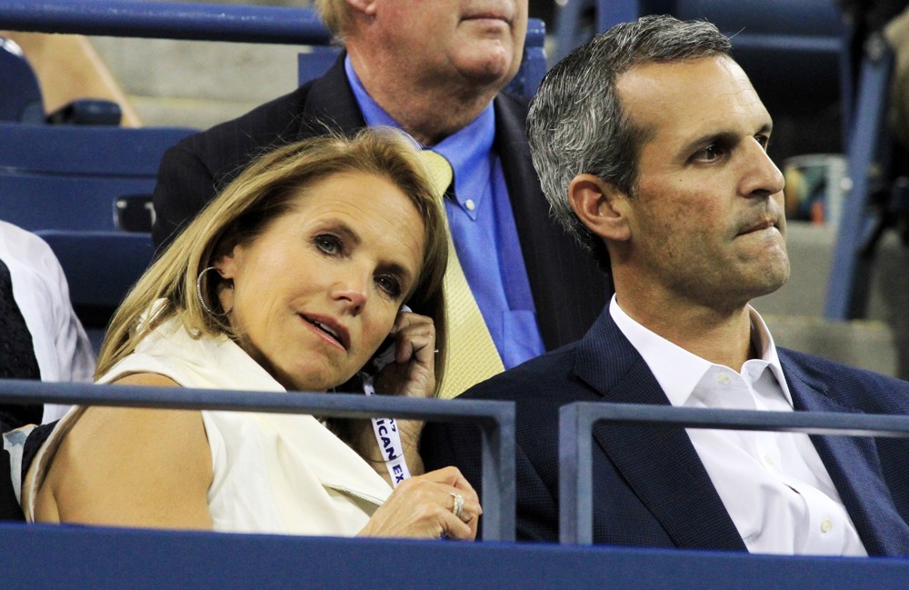 Katie Couric;John Molner;<br>Day 10 of The 2013 Tennis US Open